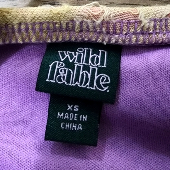 Fairycore Bohemian Green and Purple Dress - Picture 5 of 5